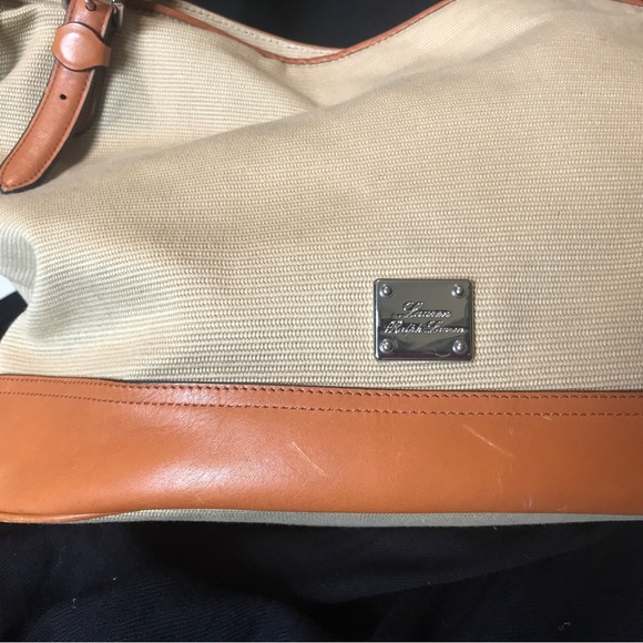 Ralph Lauren Canvas and Leather Handbag - Picture 9 of 9